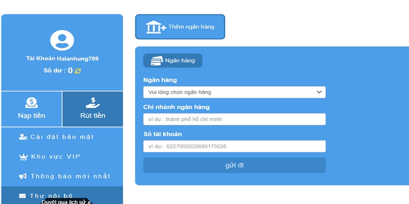 Tài khoản ngân hàng là một trong những cách đổi thưởng phổ biến nhất