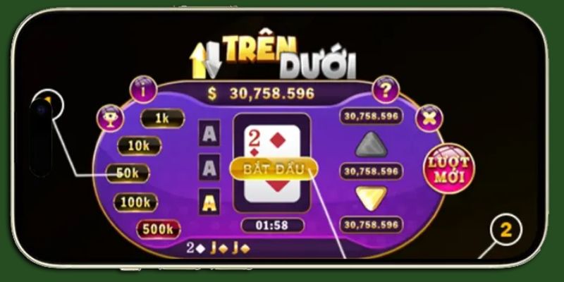 Đôi nét về mini game Trên Dưới hấp dẫn