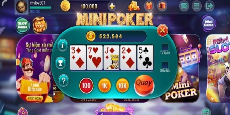 Hướng dẫn luật lệ và thuật ngữ của game Mini Poker