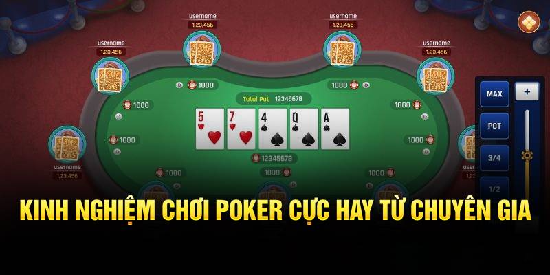Cách chơi Poker online với những vòng hấp dẫn