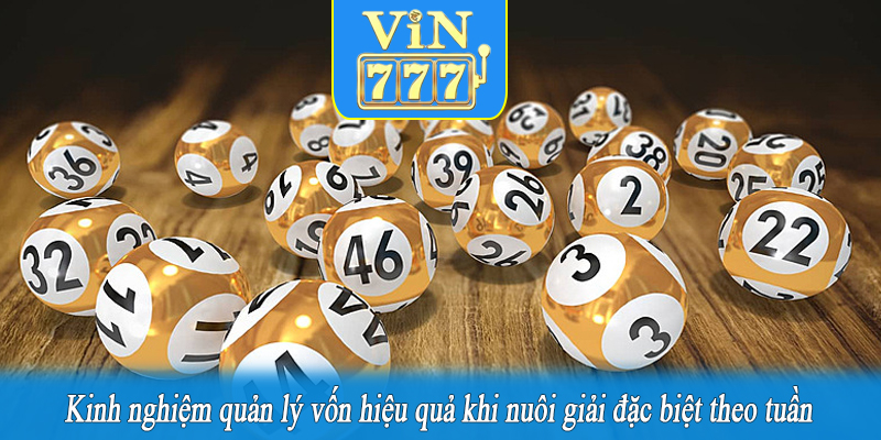 Kinh nghiệm quản lý vốn hiệu quả khi nuôi giải đặc biệt theo tuần